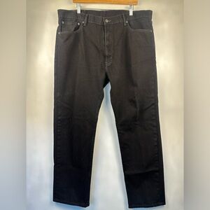 LEVI'S 505 REGULAR‎ FIT STRAIGHT DENIM BLUE JEANS MENS SIZE 42X32 - worn once